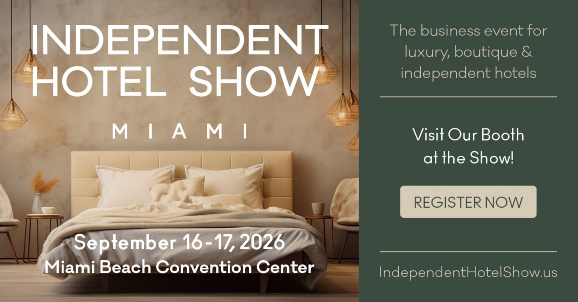 Hotelia is going to the Independent Hotel Show in Miami