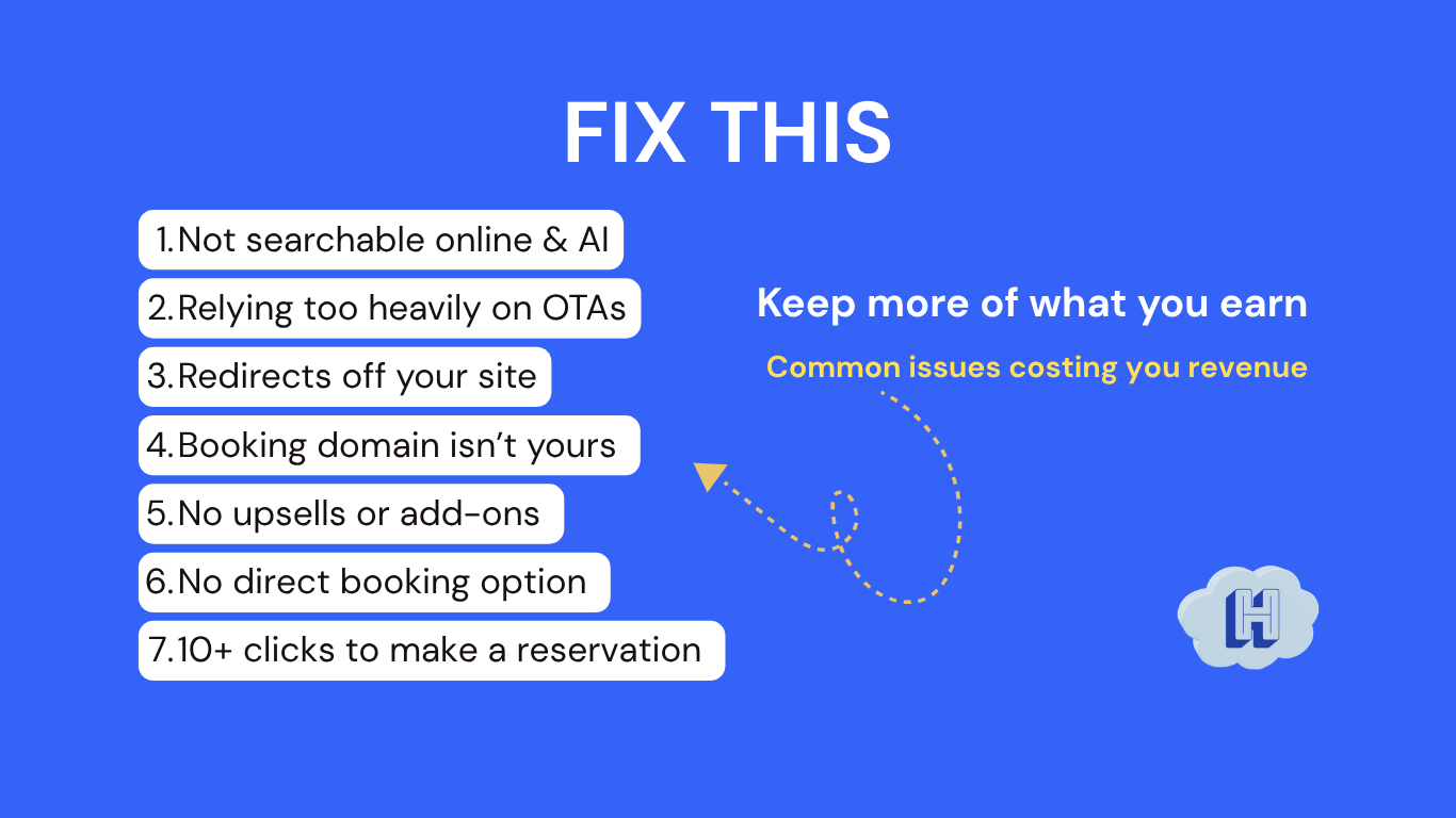 Hotel Direct Booking Tips: 7 Revenue Leaks Independent Owners Need to Fix